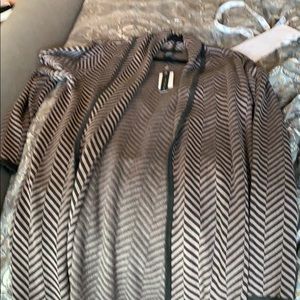 Gray and pink long sweater